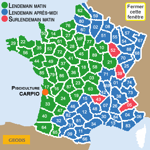 D&eacute;lais de livraison par EXPRESS